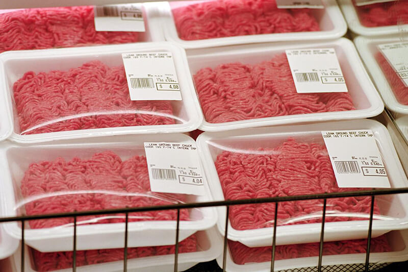 Red and white meat packaging