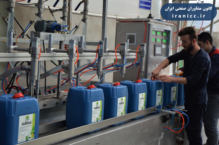 مراحل تولید مایع مبدل اگزوز در بیزینس پلن
